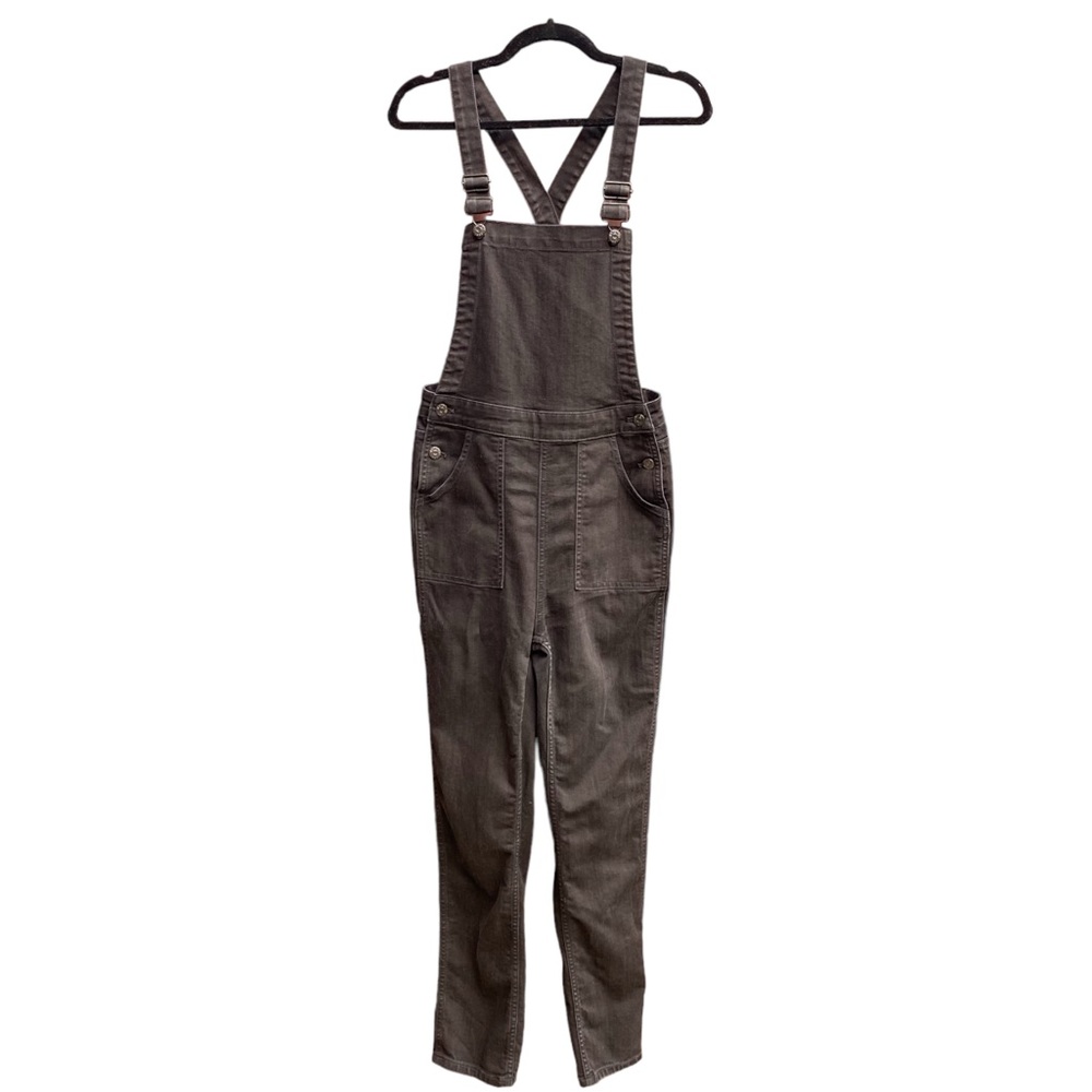 Madewell Black Denim Cross-Back Overalls